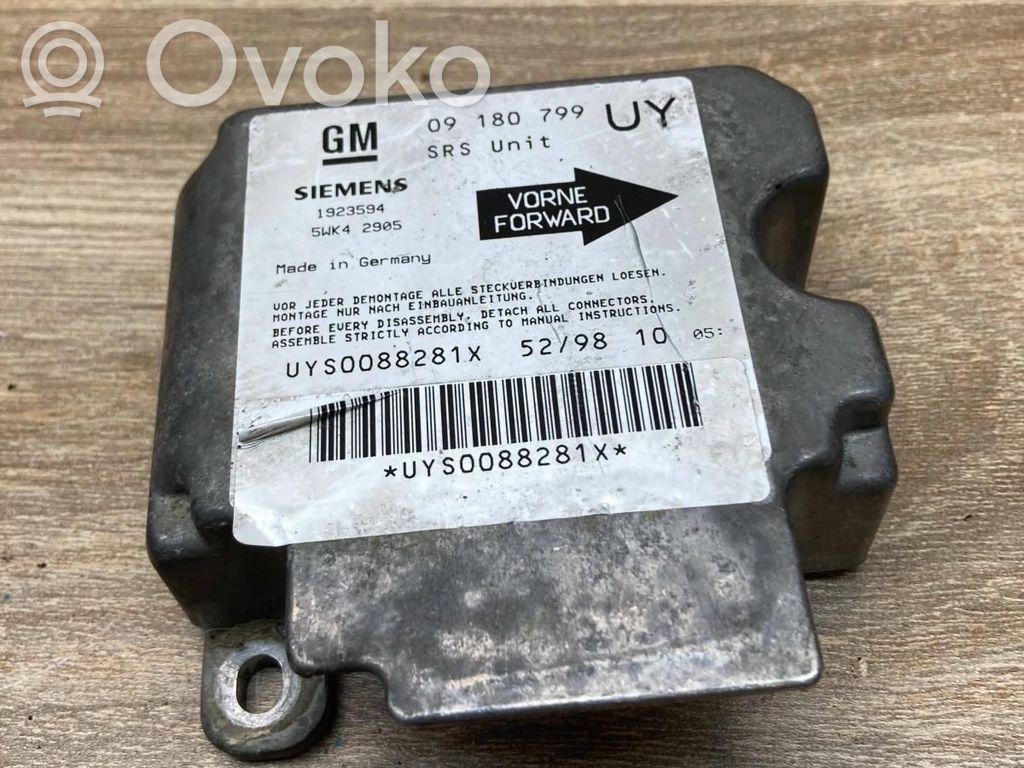 Opel Astra G Turvatyynyn ohjainlaite/moduuli