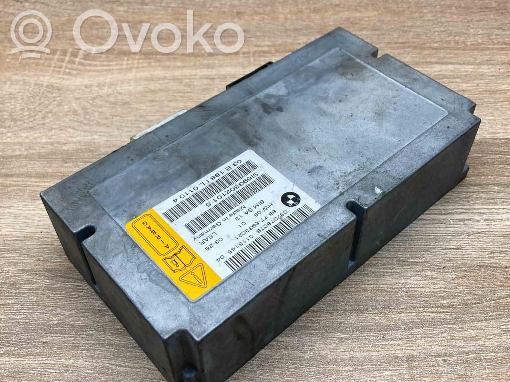 Unidad de control/módulo del Airbag   6933021,USED
