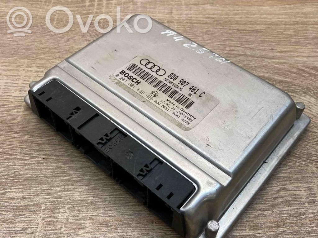 Audi A6 S6 C5 4B Unité de commande, module ECU de moteur 