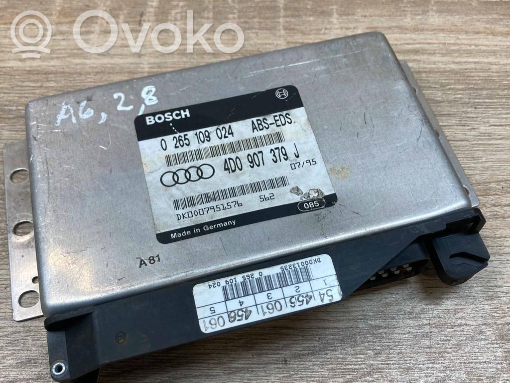 ABS control unit/module   4D0907379J,0265109024
