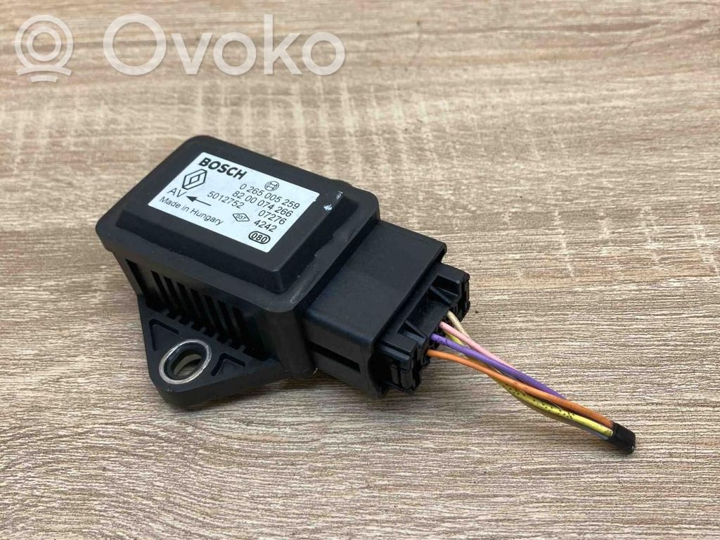 Renault Clio III ESP acceleration yaw rate sensor 
