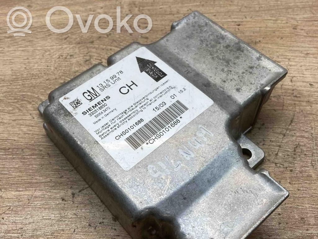 Opel Signum Centralina/modulo airbag 