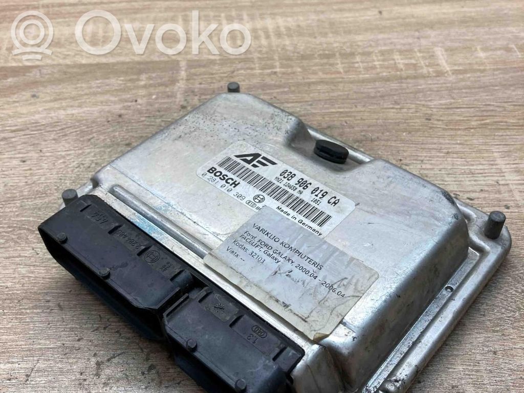 Engine control unit/module ECU   038906019CA,0281010309