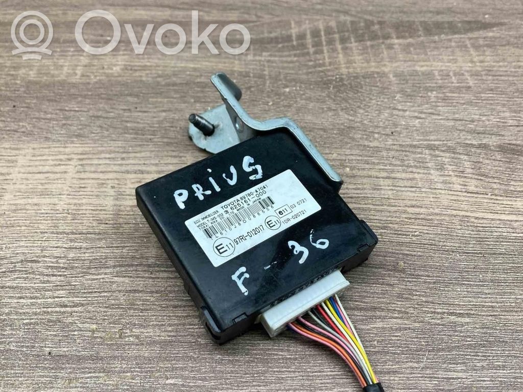 Toyota Prius (XW20) Unitate/modul comandă imobilizator 