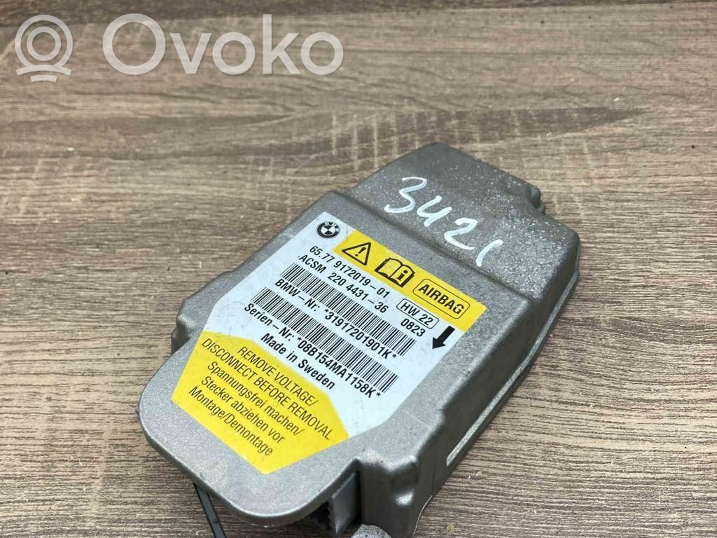 Centralina/modulo airbag   9172019,2204431