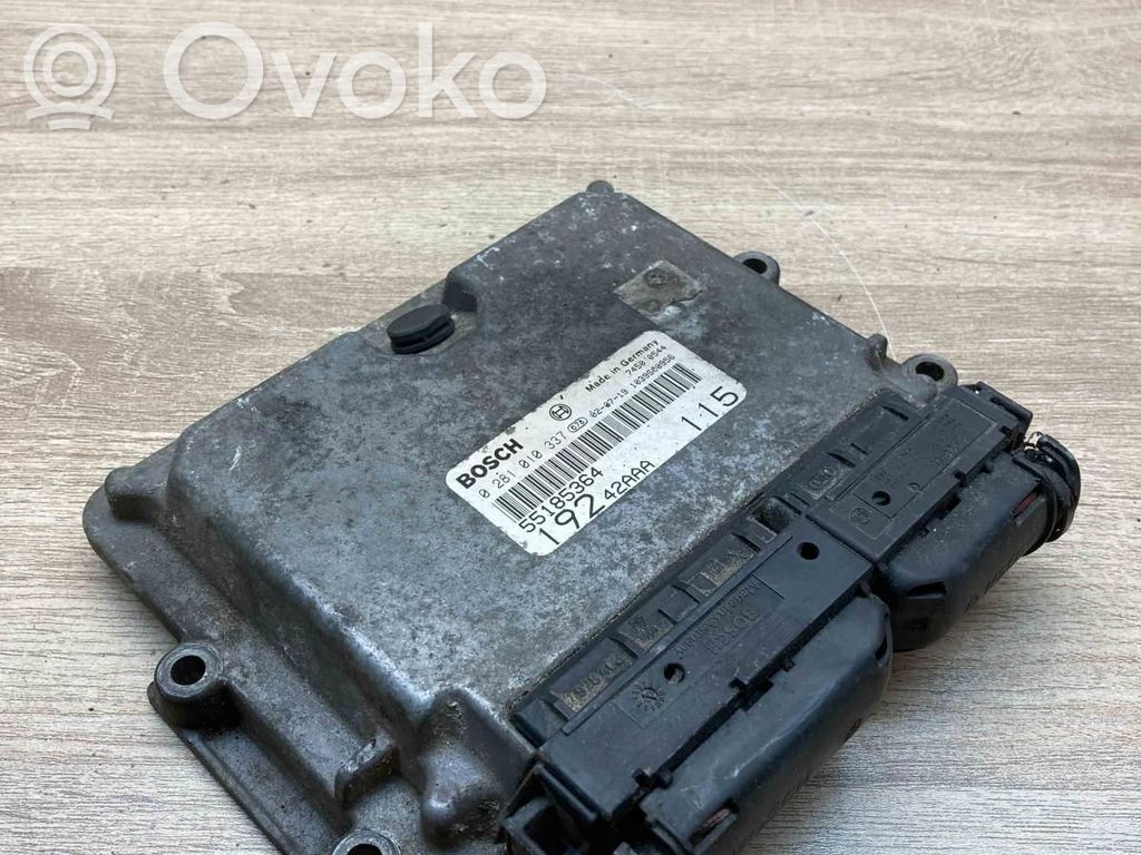 Engine control unit/module ECU   55185364,0281010337,19242AAA