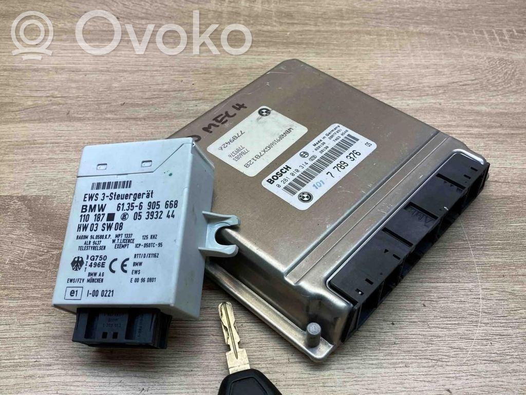 BMW 5 E39 Kit centralina motore ECU e serratura 