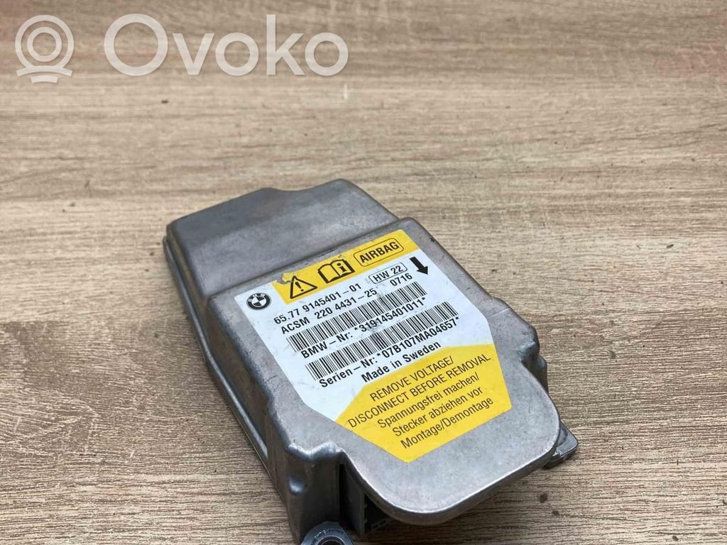 Unidad de control/módulo del Airbag   9145401,220443125