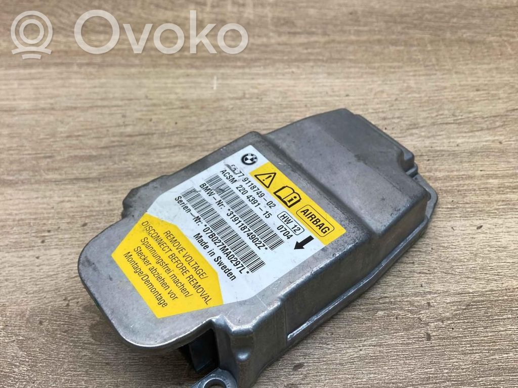 Airbag control unit/module   9118749,220439115