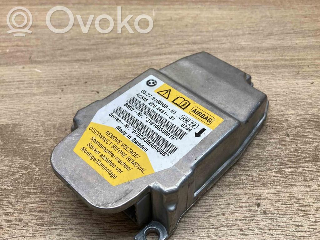 Unidad de control/módulo del Airbag   9160558,220443131
