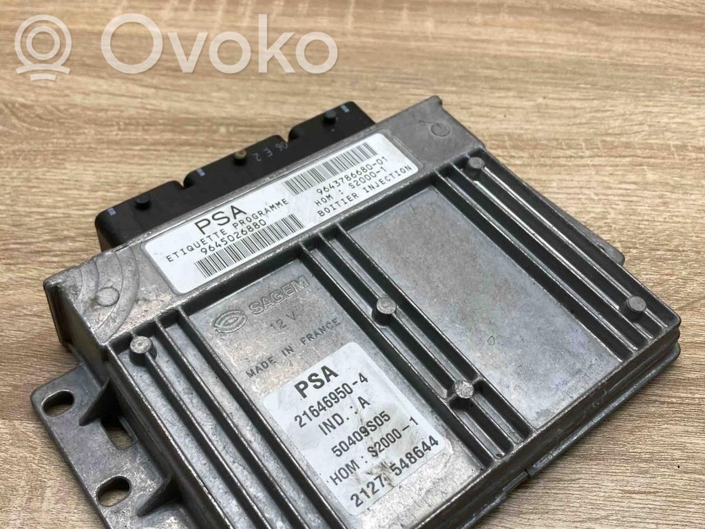 Engine control unit/module ECU   9645026880,9643786680