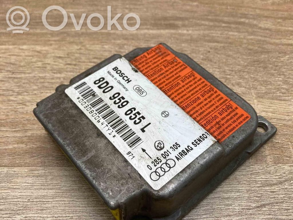 Audi A4 S4 B5 8D Unitate/modul de comandă airbaguri 