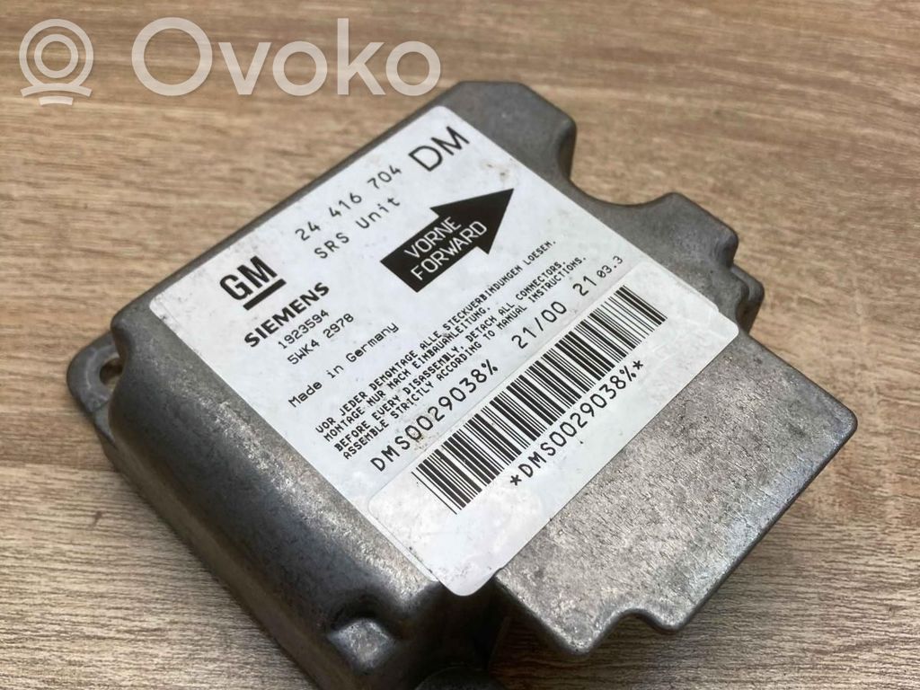 Opel Zafira A Unitate/modul de comandă airbaguri 