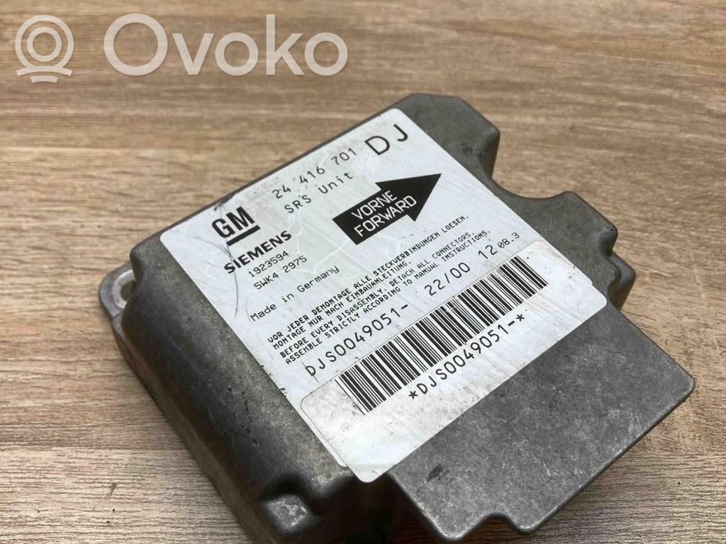 Opel Vectra B Centralina/modulo airbag
