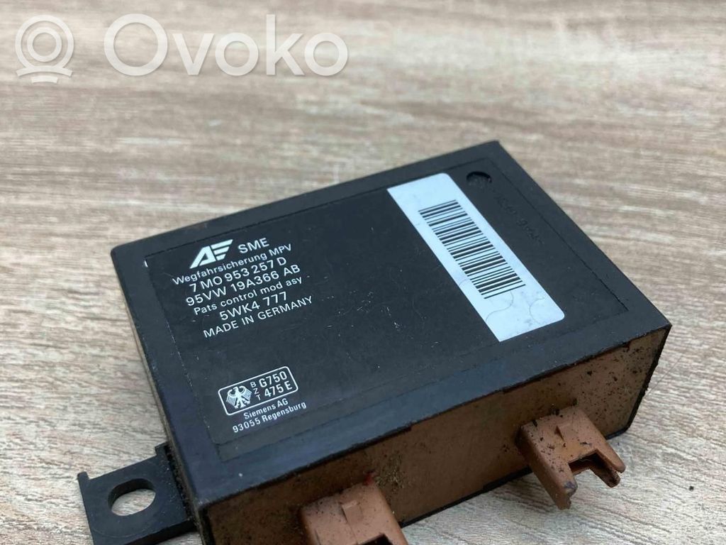 Immobilizer control unit/module   7M0953257D,5WK4777