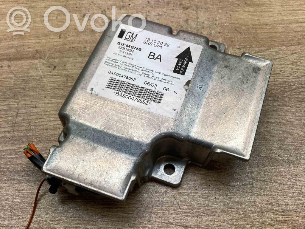 Opel Vectra C Unitate/modul de comandă airbaguri 