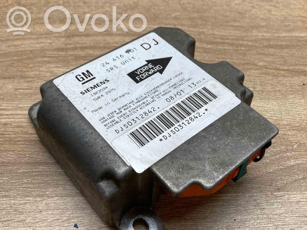 Opel Vectra B Unitate/modul de comandă airbaguri 
