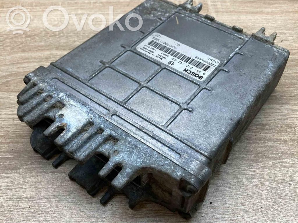 Renault Espace III Motora vadības bloka ECU 