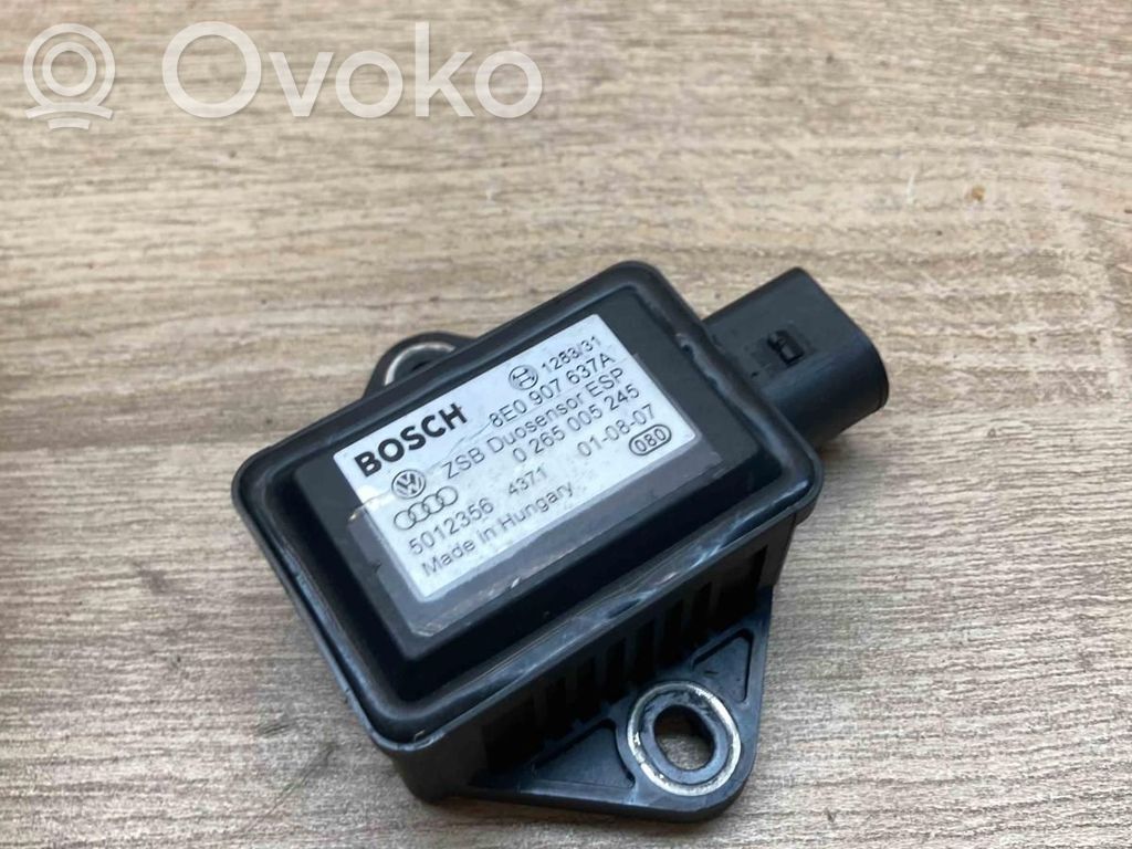 Audi A4 S4 B6 8E 8H ESP (elektroniskās stabilitātes programmas) sensors (paātrinājuma sensors) 