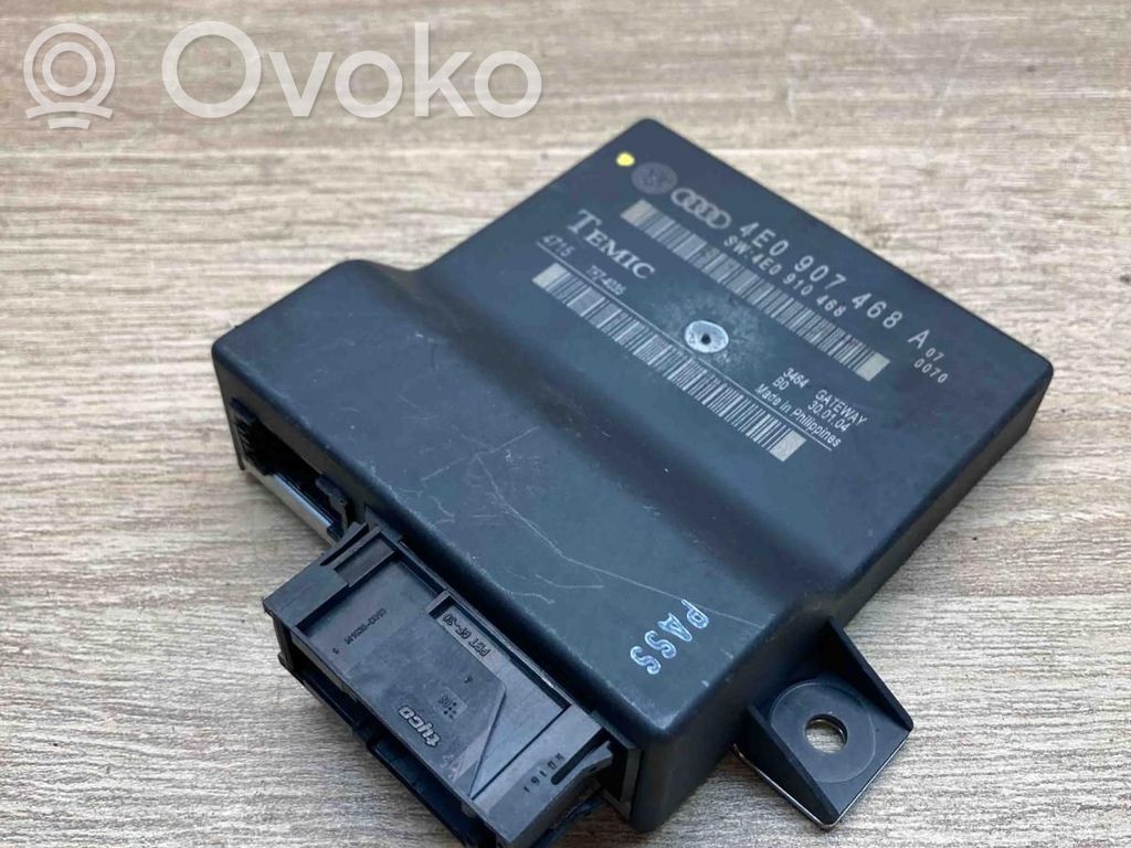 Audi A8 S8 D3 4E Module de passerelle 