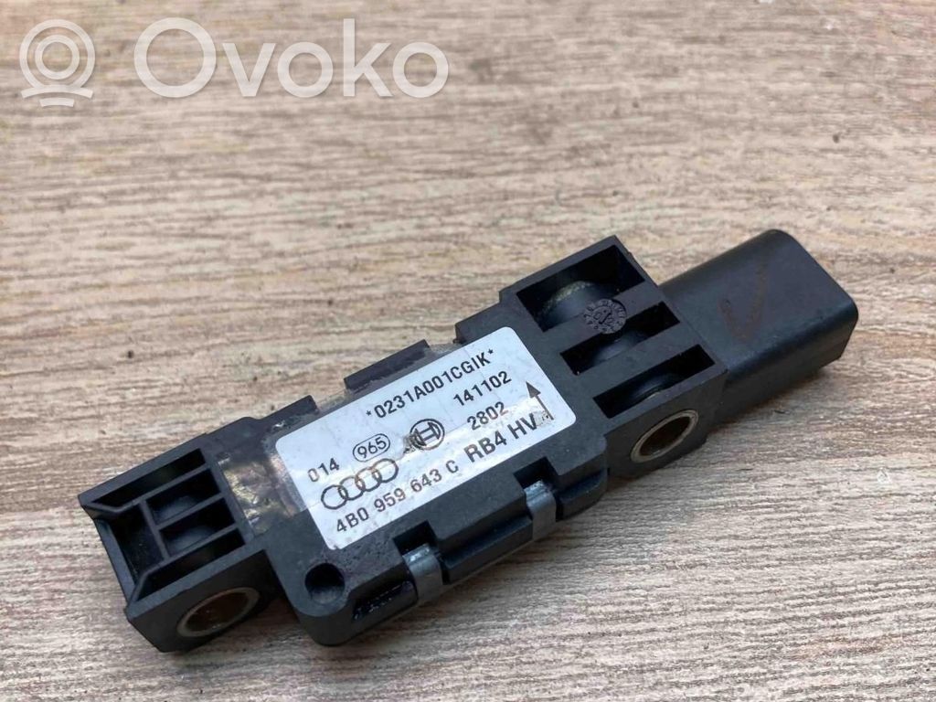 Audi A6 S6 C5 4B Sensore d’urto/d'impatto apertura airbag 