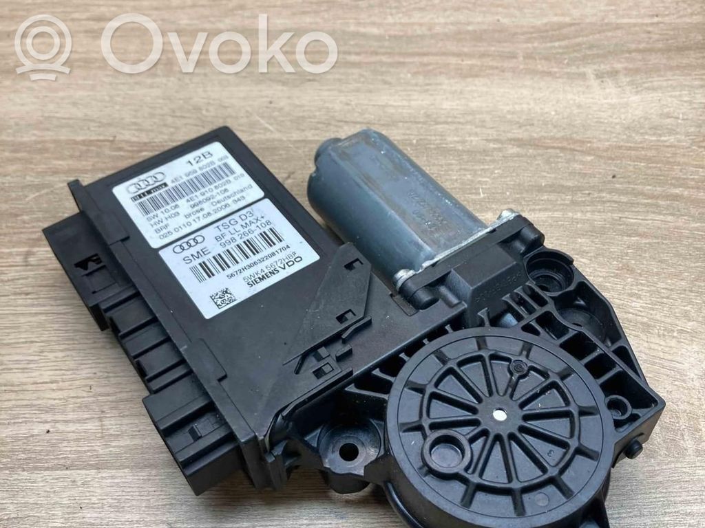Audi A8 S8 D3 4E Moteur de lève-vitre de porte avant