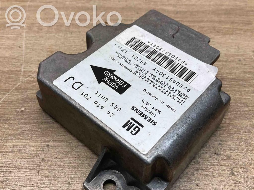 Opel Vectra B Unitate/modul de comandă airbaguri 