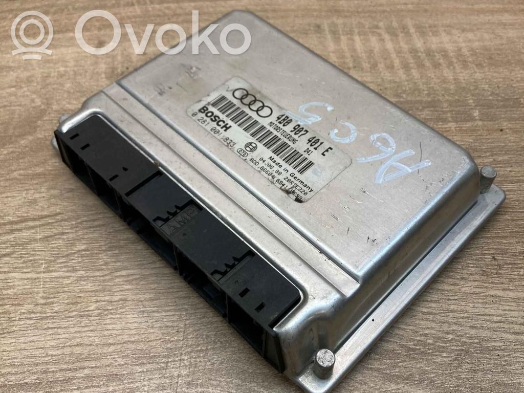 Engine control unit/module ECU   4B0907401E,0281001833