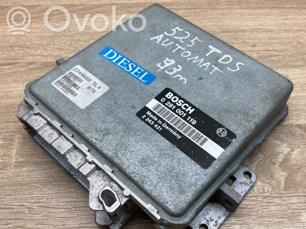 BMW 5 E34 Unidad de control/módulo ECU del motor 