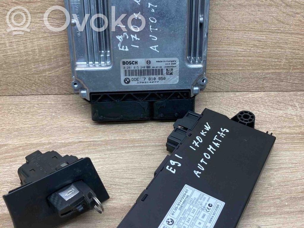BMW 3 E90 E91 Engine ECU kit and lock set 