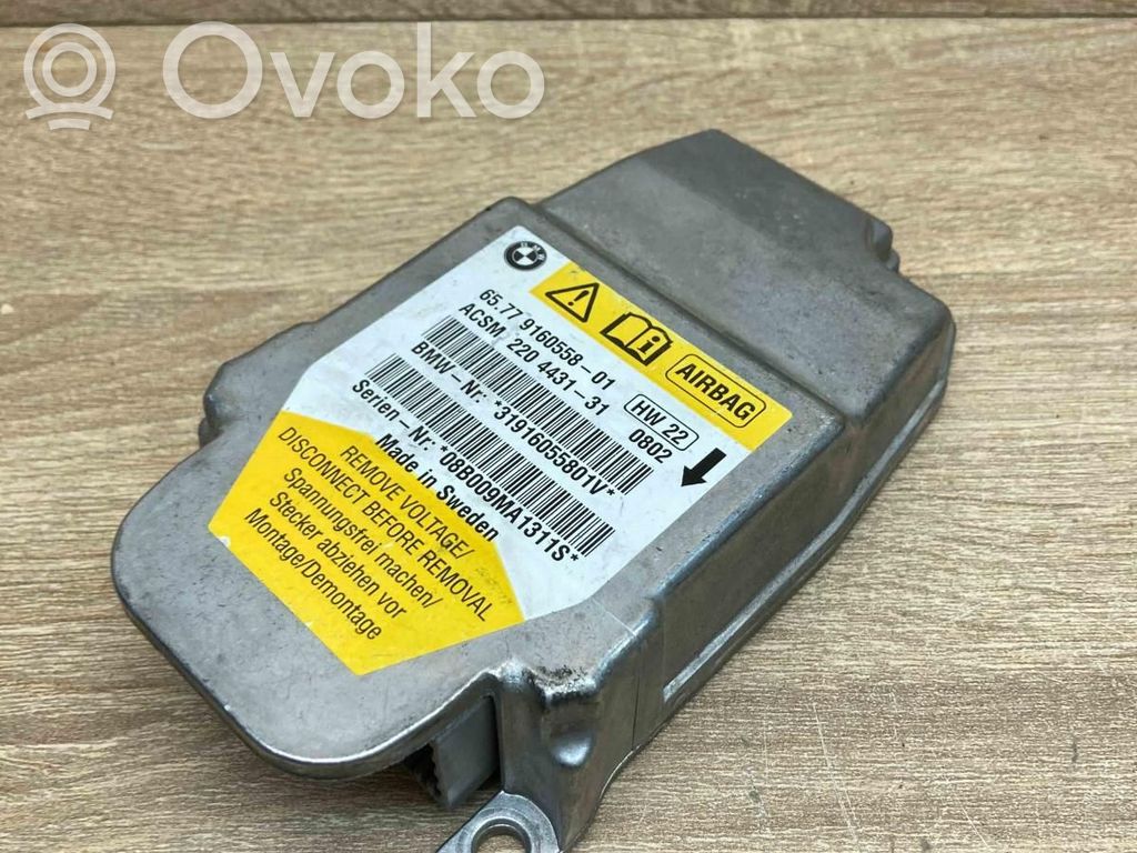 Unidad de control/módulo del Airbag   9160558,2204431