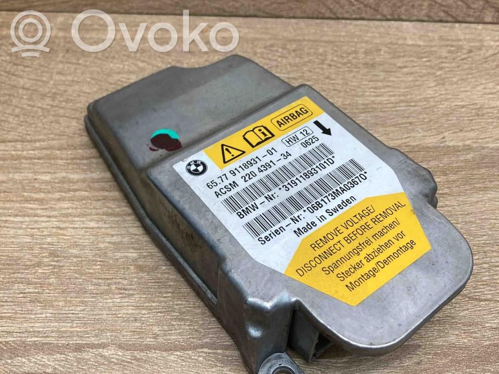 Airbag control unit/module   9118931,220439134