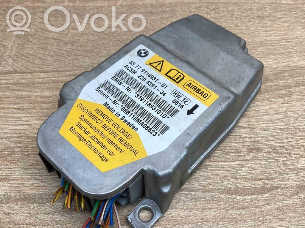 BMW 5 E60 E61 Unitate/modul de comandă airbaguri 