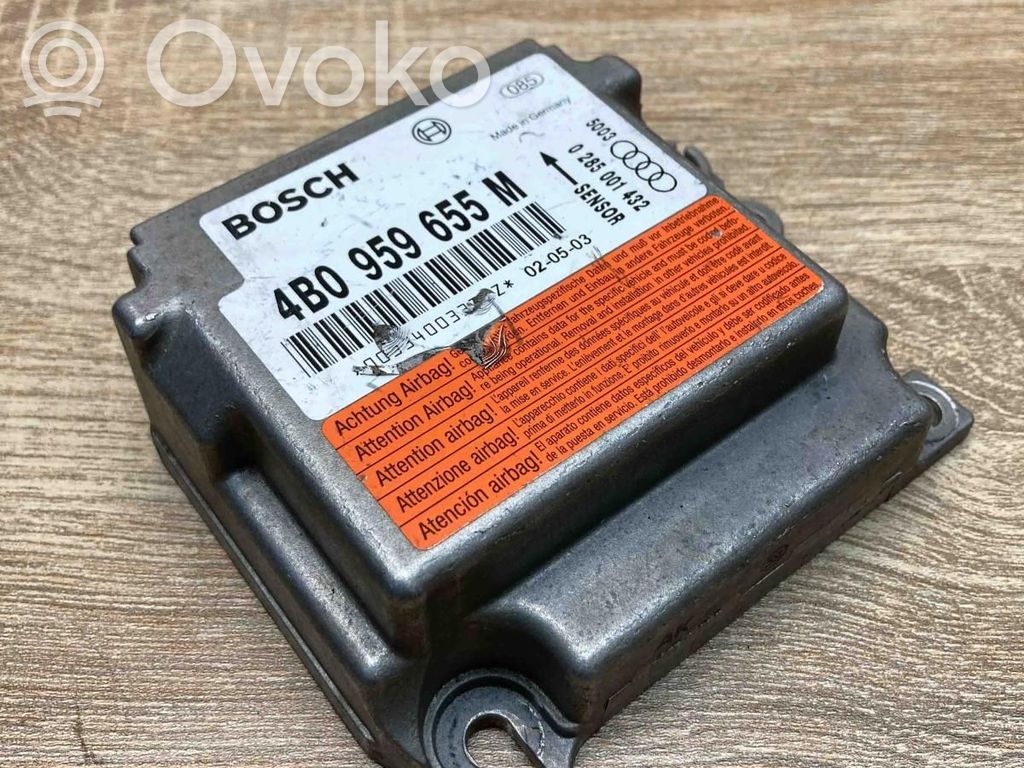 Audi A6 S6 C5 4B Centralina/modulo airbag 