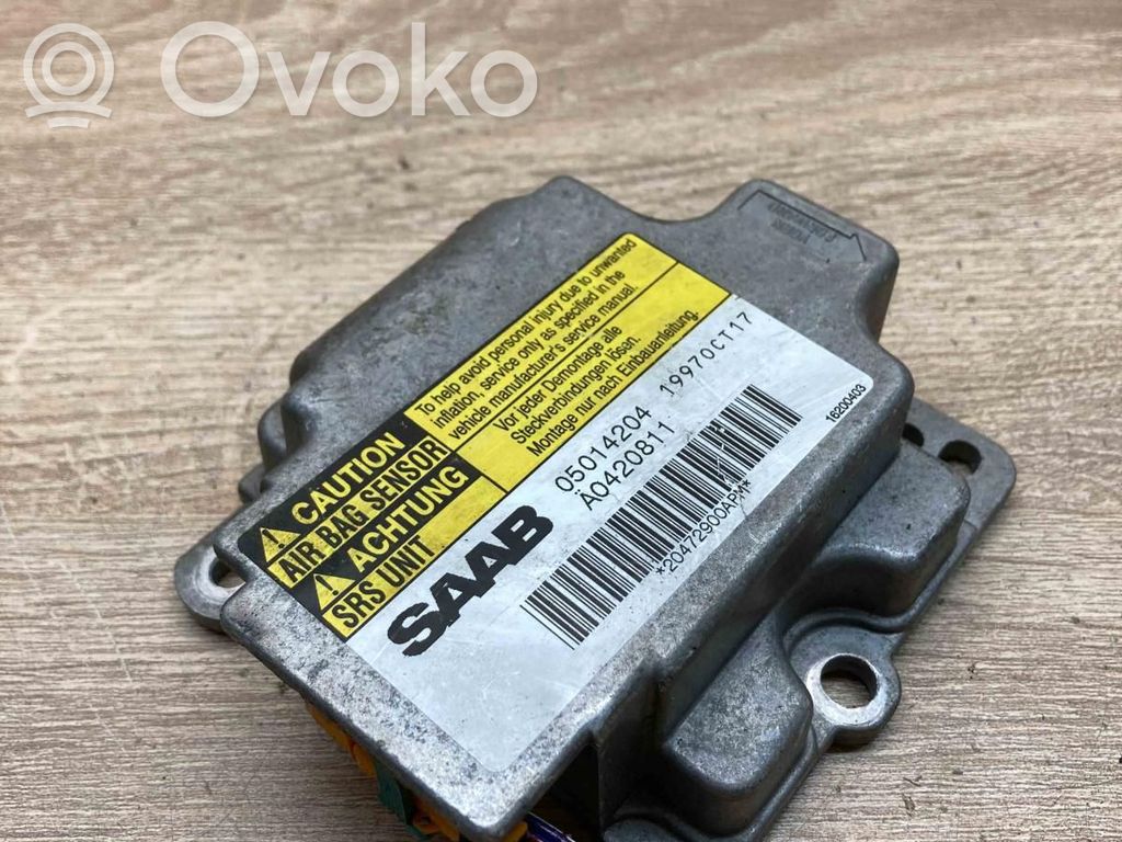 Saab 9-5 Unitate/modul de comandă airbaguri 