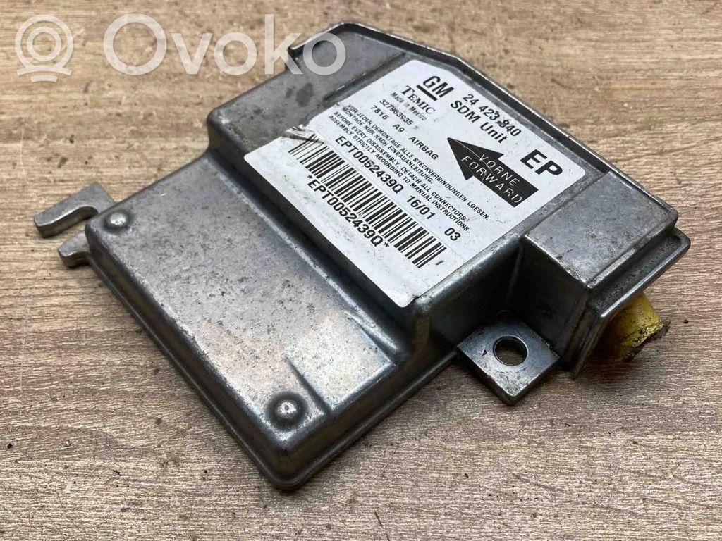 Opel Corsa C Module de contrôle airbag 