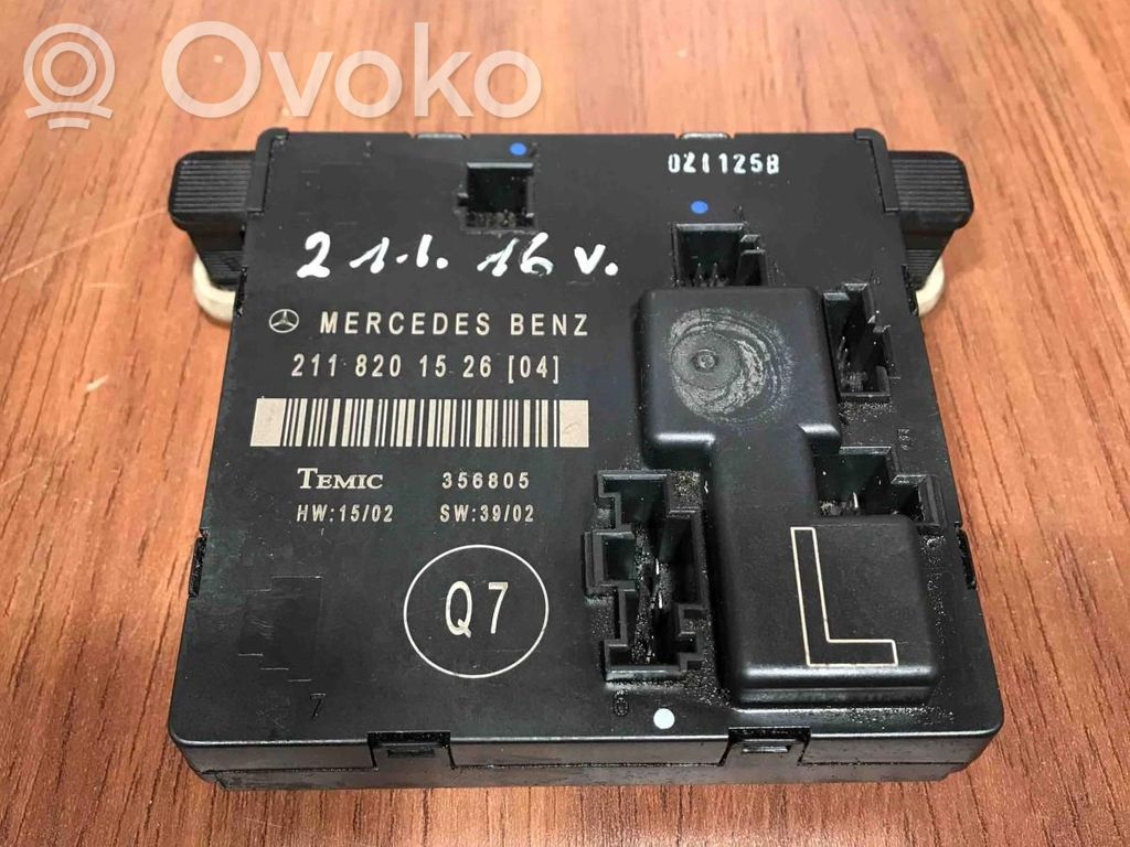 Mercedes-Benz E W211 Centralina/modulo portiere 