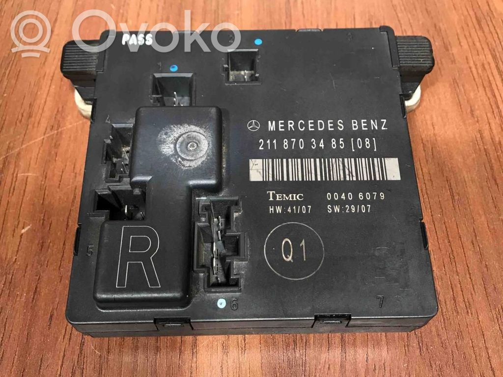 Mercedes-Benz E W211 Centralina/modulo portiere 