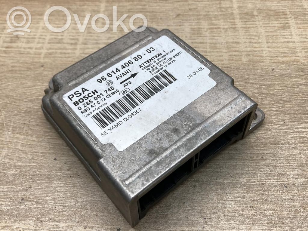 Peugeot 207 Unidad de control/módulo del Airbag 
