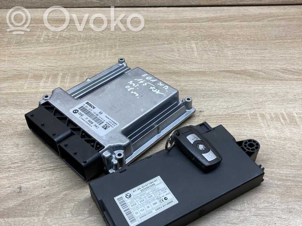 BMW 5 E60 E61 Kit centralina motore ECU e serratura 