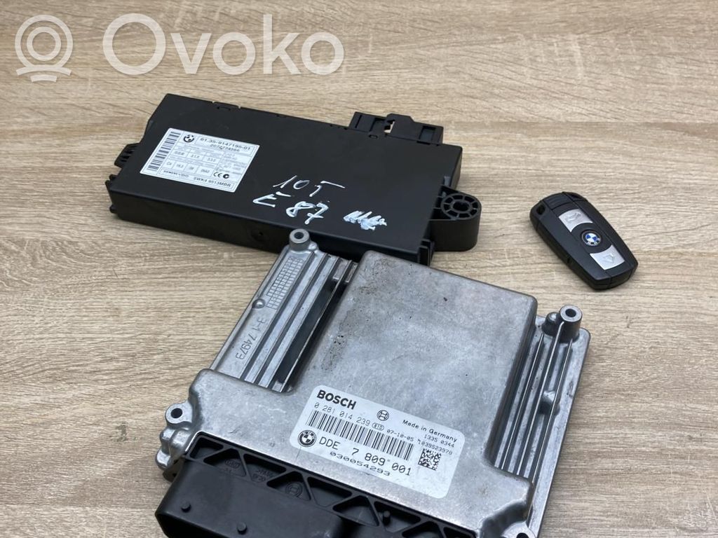 BMW 1 E81 E87 Engine ECU kit and lock set 