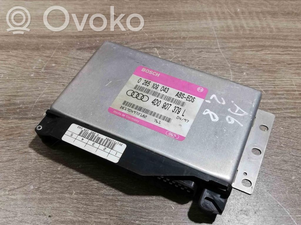 Unidad de control/módulo del ABS   0265109043,4D0907379L