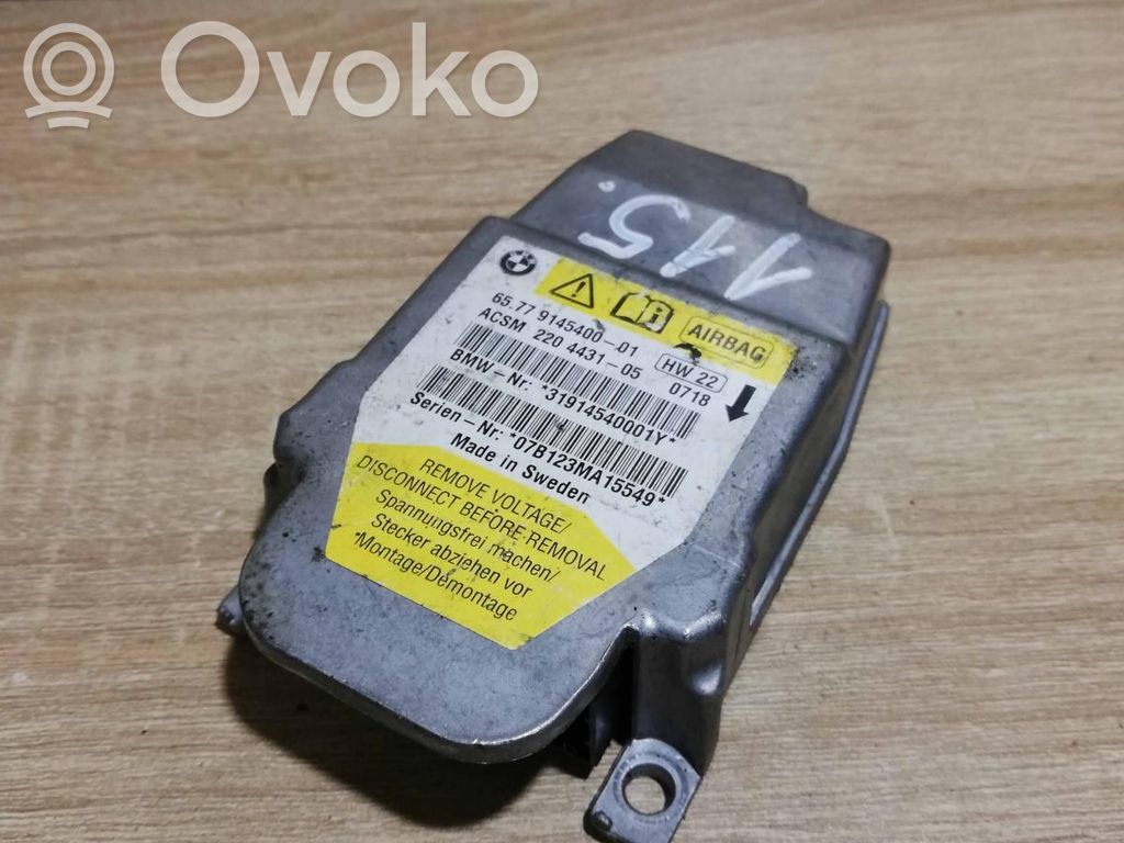 Centralina/modulo airbag   9145400,2204431