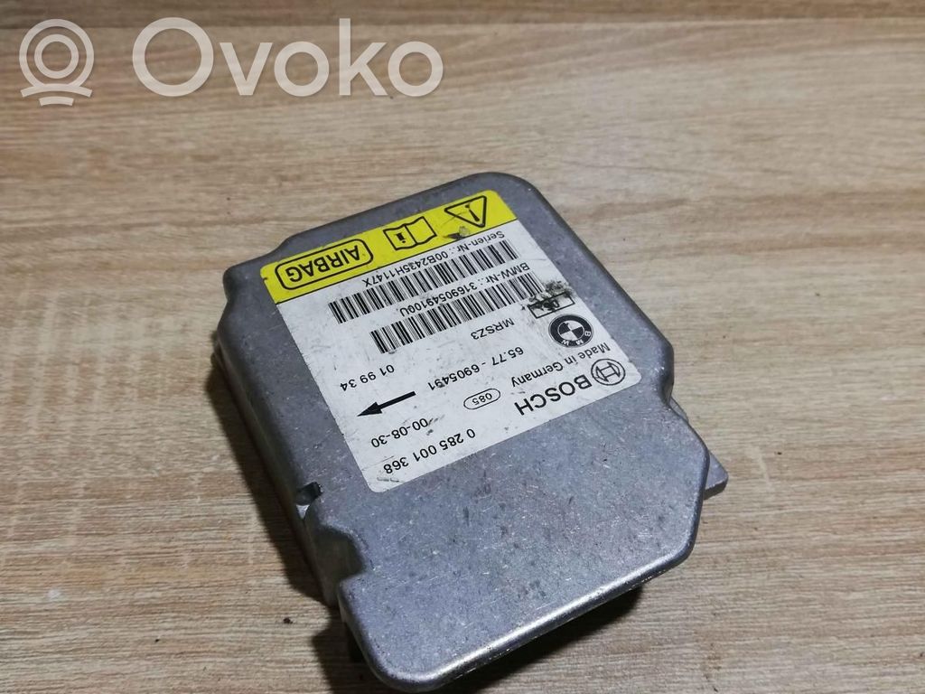 BMW 3 E46 Unitate/modul de comandă airbaguri