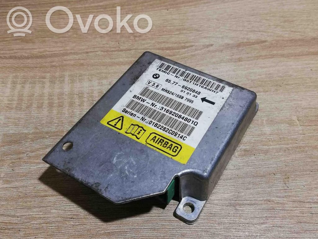 Centralina/modulo airbag   6920848