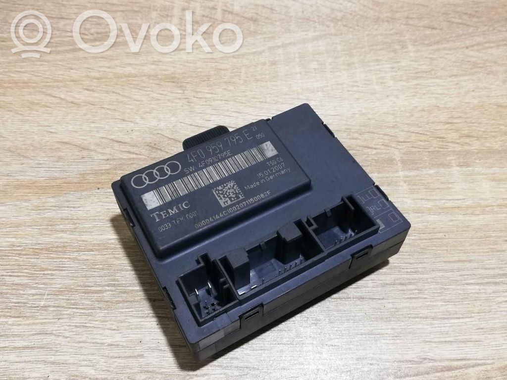 Audi A6 S6 C6 4F Centralina/modulo portiere 