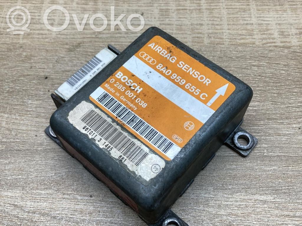 Turvatyynyn ohjainlaite/moduuli   8A0959655C,0285001038