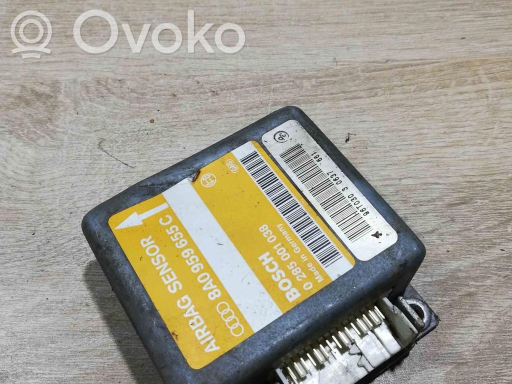 Unidad de control/módulo del Airbag   8A0959655C,0285001038