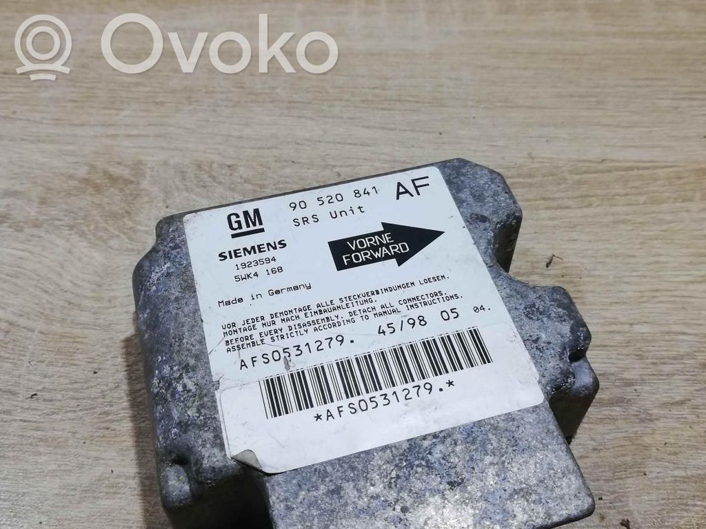 Opel Astra F Unitate/modul de comandă airbaguri 