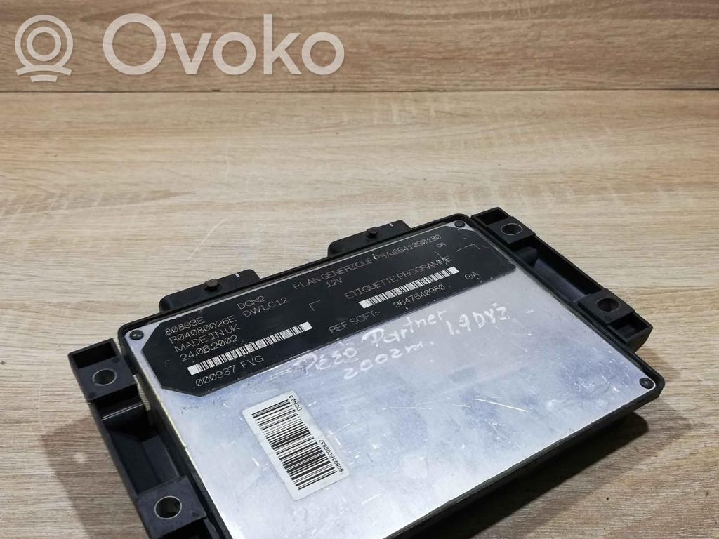Peugeot Partner Komputer / Sterownik ECU silnika 